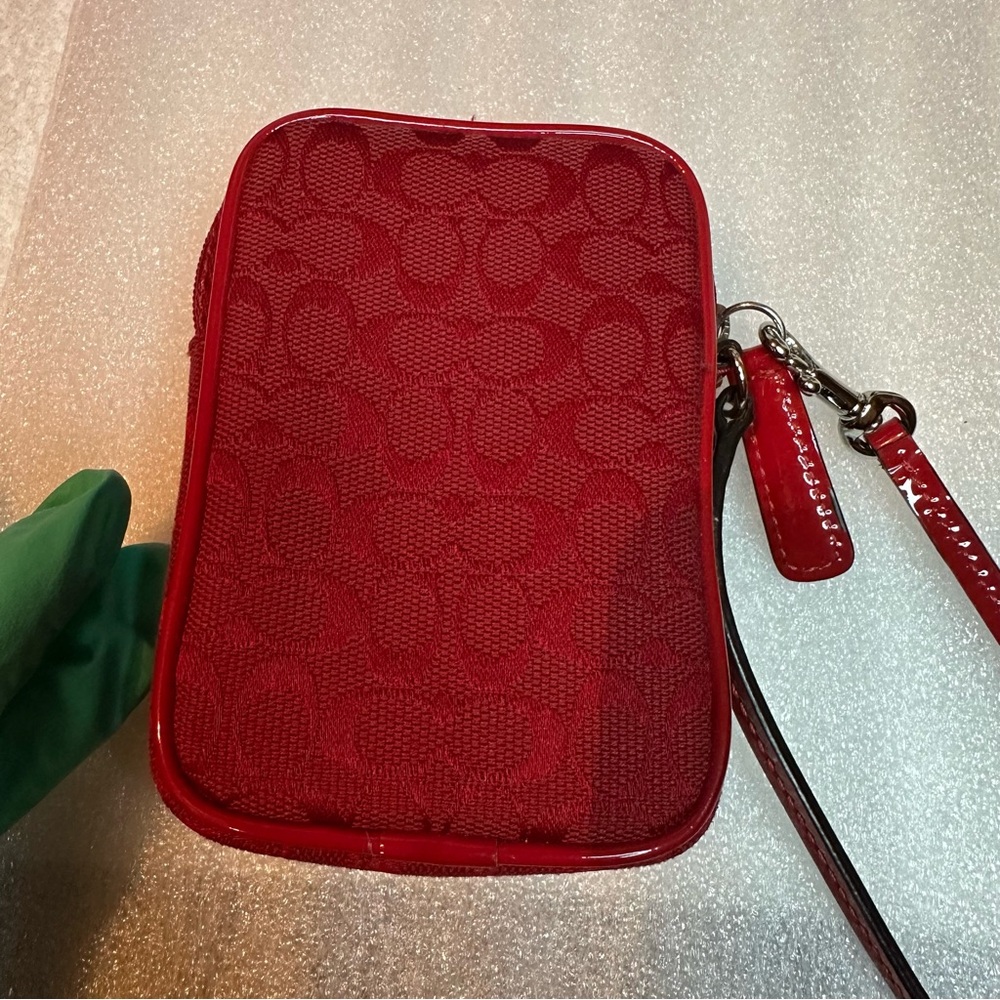 Coach Mini Bag in Vibrant Red - Picture 11 of 11